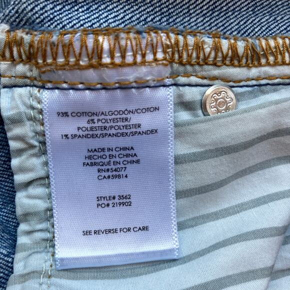 CAbi Slim Boyfriend Jean Size 8 Straight Leg Medium Wash - Picture 6 of 6